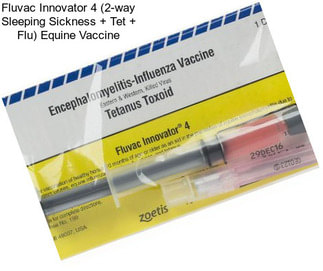 Fluvac Innovator 4 (2-way Sleeping Sickness + Tet + Flu) Equine Vaccine