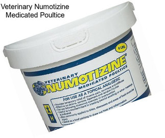 Veterinary Numotizine Medicated Poultice