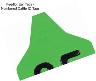 Feedlot Ear Tags - Numbered Cattle ID Tags