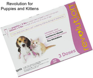 Revolution for Puppies and Kittens