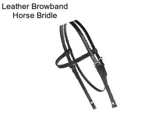 Leather Browband Horse Bridle