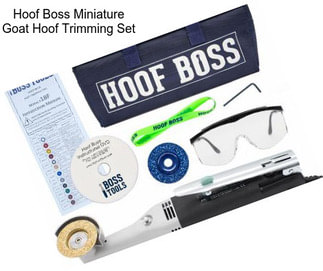 Hoof Boss Miniature Goat Hoof Trimming Set