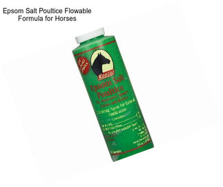 Epsom Salt Poultice Flowable Formula for Horses