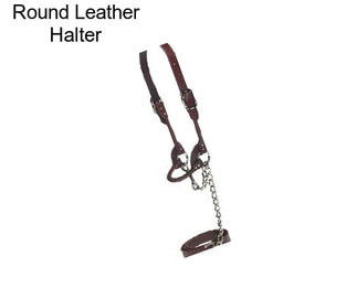 Round Leather Halter