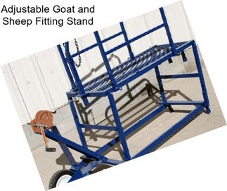 Adjustable Goat and Sheep Fitting Stand