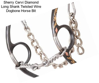 Sherry Cervi Diamond Long Shank Twisted Wire Dogbone Horse Bit