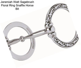 Jeremiah Watt Sagebrush Floral Ring Snaffle Horse Bit