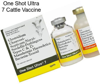 One Shot Ultra 7 Cattle Vaccine