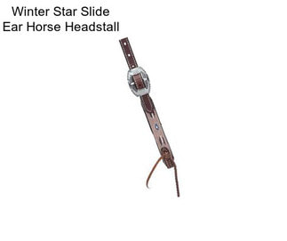 Winter Star Slide Ear Horse Headstall