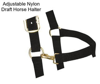 Adjustable Nylon Draft Horse Halter