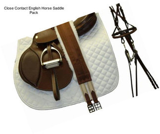 Close Contact English Horse Saddle Pack