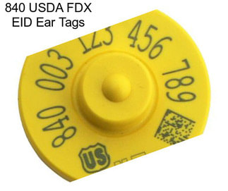 840 USDA FDX EID Ear Tags