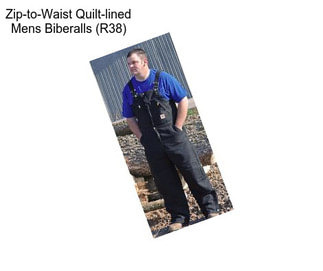 Zip-to-Waist Quilt-lined Mens Biberalls (R38)