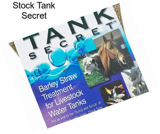 Stock Tank Secret