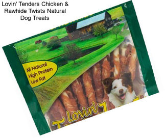 Lovin\' Tenders Chicken & Rawhide Twists Natural Dog Treats