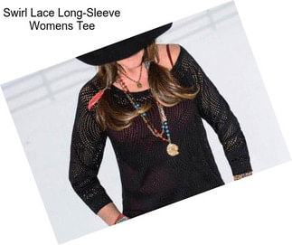 Swirl Lace Long-Sleeve Womens Tee