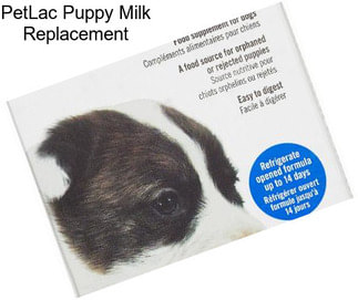 PetLac Puppy Milk Replacement