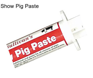 Show Pig Paste