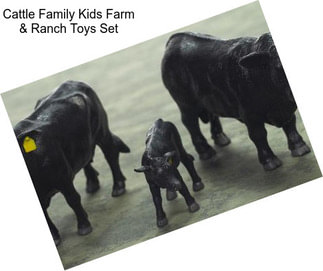 Cattle Family Kids Farm & Ranch Toys Set