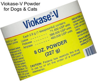 Viokase-V Powder for Dogs & Cats