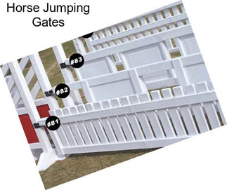 Horse Jumping Gates