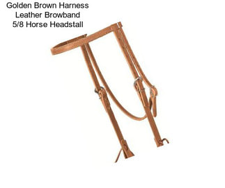 Golden Brown Harness Leather Browband 5/8\