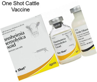 One Shot Cattle Vaccine