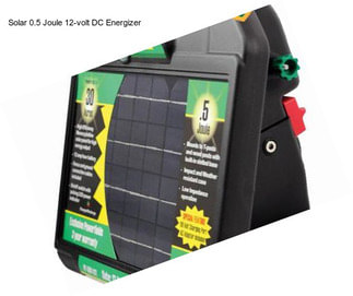 Solar 0.5 Joule 12-volt DC Energizer