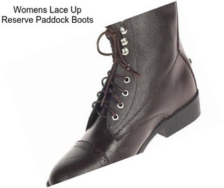 Womens Lace Up Reserve Paddock Boots