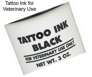 Tattoo Ink for Veterinary Use