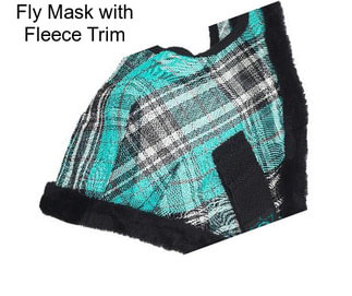 Fly Mask with Fleece Trim
