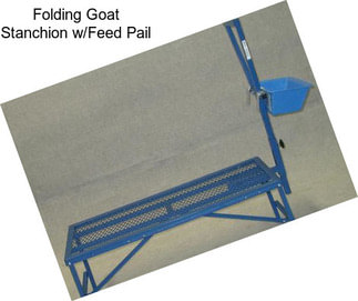 Folding Goat Stanchion w/Feed Pail
