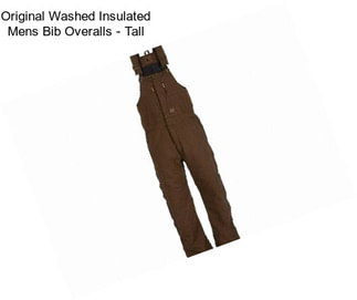 Original Washed Insulated Mens Bib Overalls - Tall