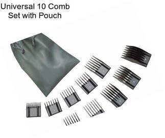 Universal 10 Comb Set with Pouch