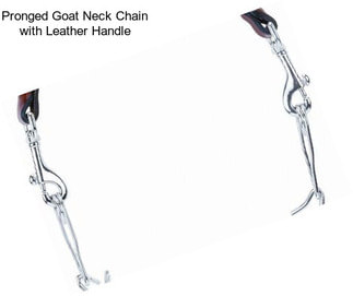 Pronged Goat Neck Chain with Leather Handle