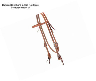 Buttered Browband J.Watt Hardware 5/8\