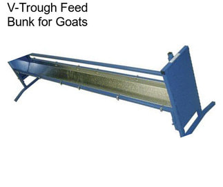 V-Trough Feed Bunk for Goats