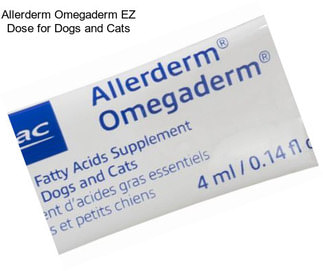 Allerderm Omegaderm EZ Dose for Dogs and Cats