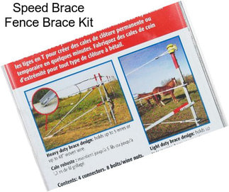 Speed Brace Fence Brace Kit