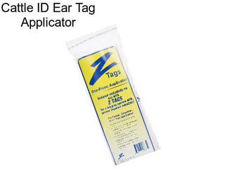 Cattle ID Ear Tag Applicator