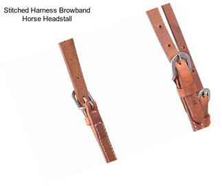 Stitched Harness Browband Horse Headstall