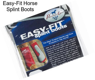 Easy-Fit Horse Splint Boots