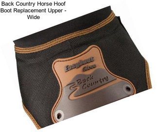 Back Country Horse Hoof Boot Replacement Upper - Wide