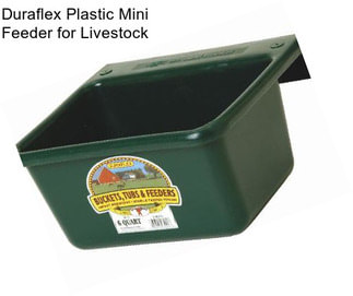 Duraflex Plastic Mini Feeder for Livestock