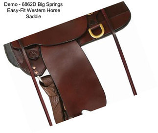 Demo - 6862D Big Springs Easy-Fit Western Horse Saddle