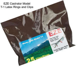 EZE Castrator Model T-1 Latex Rings and Clips