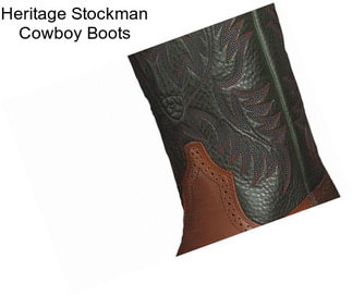 Heritage Stockman Cowboy Boots