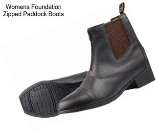 Womens Foundation Zipped Paddock Boots