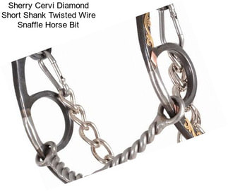 Sherry Cervi Diamond Short Shank Twisted Wire Snaffle Horse Bit