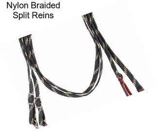 Nylon Braided Split Reins